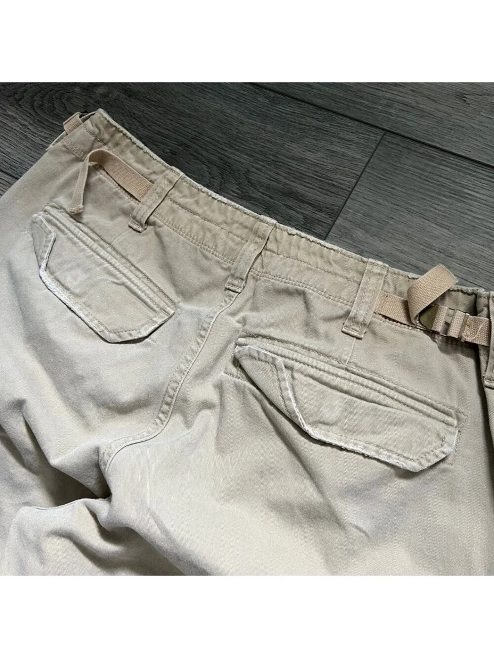 Polo Jeans Co. Ralph Lauren Men's 34x32 Cargo Pants Tan Military Surplus Y2K